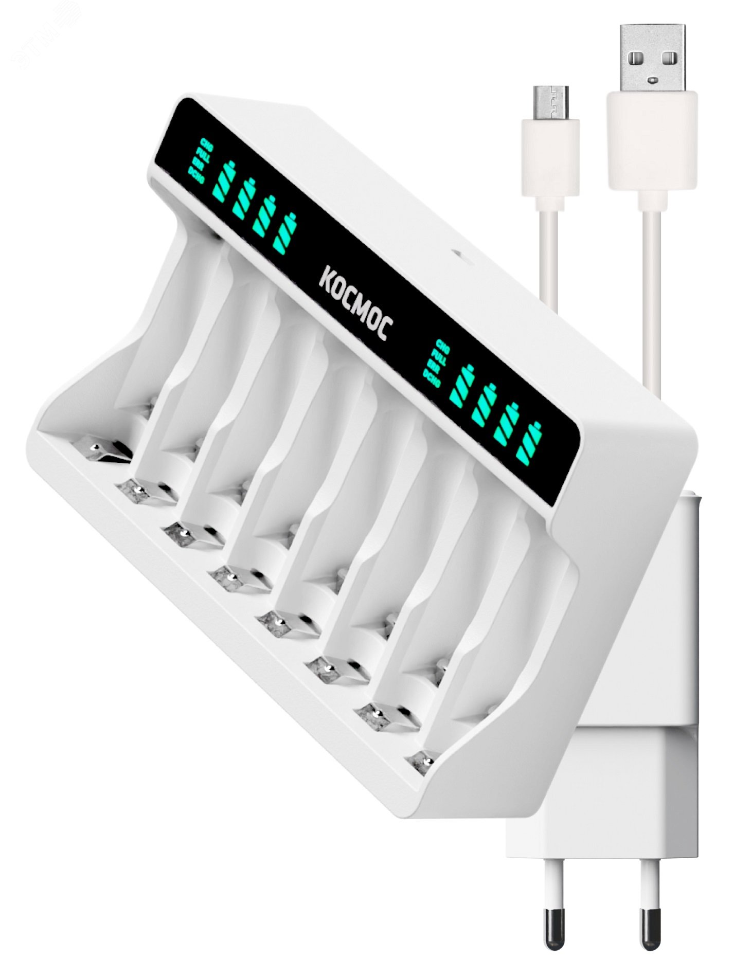 Зарядное устройство для АА, ААА 8 слотов