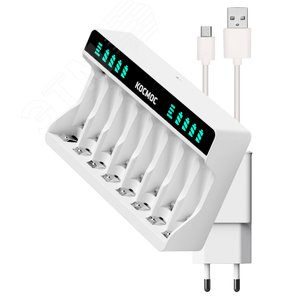 Зарядное устройство для АА, ААА 8 слотов