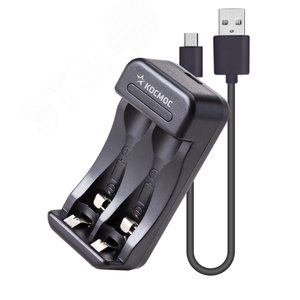 Зарядное устройство 1-2 AA/AAA питание от USB шнур. автомат.,