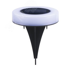 Светильник садовый RGB круг 10,5см пластик