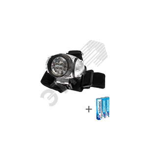 Фонарь налобный , 14 LED, 3 батарейки ААА, 130Lm,