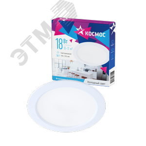 Светильник светодиодный ДВО-18 Вт 6400K 1440 Лм белый