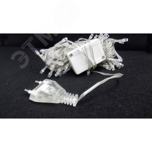 Гирлянда 80 LED, белый прозрачный шнур 8.8 м, 8 режимов