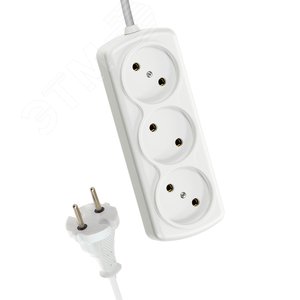 Удлинитель КОСМОС 6А 3 гн ПВС 2*0,75 5м