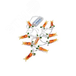 Гирлянда-Морковки акрил  1,35м световая часть + 0,3м