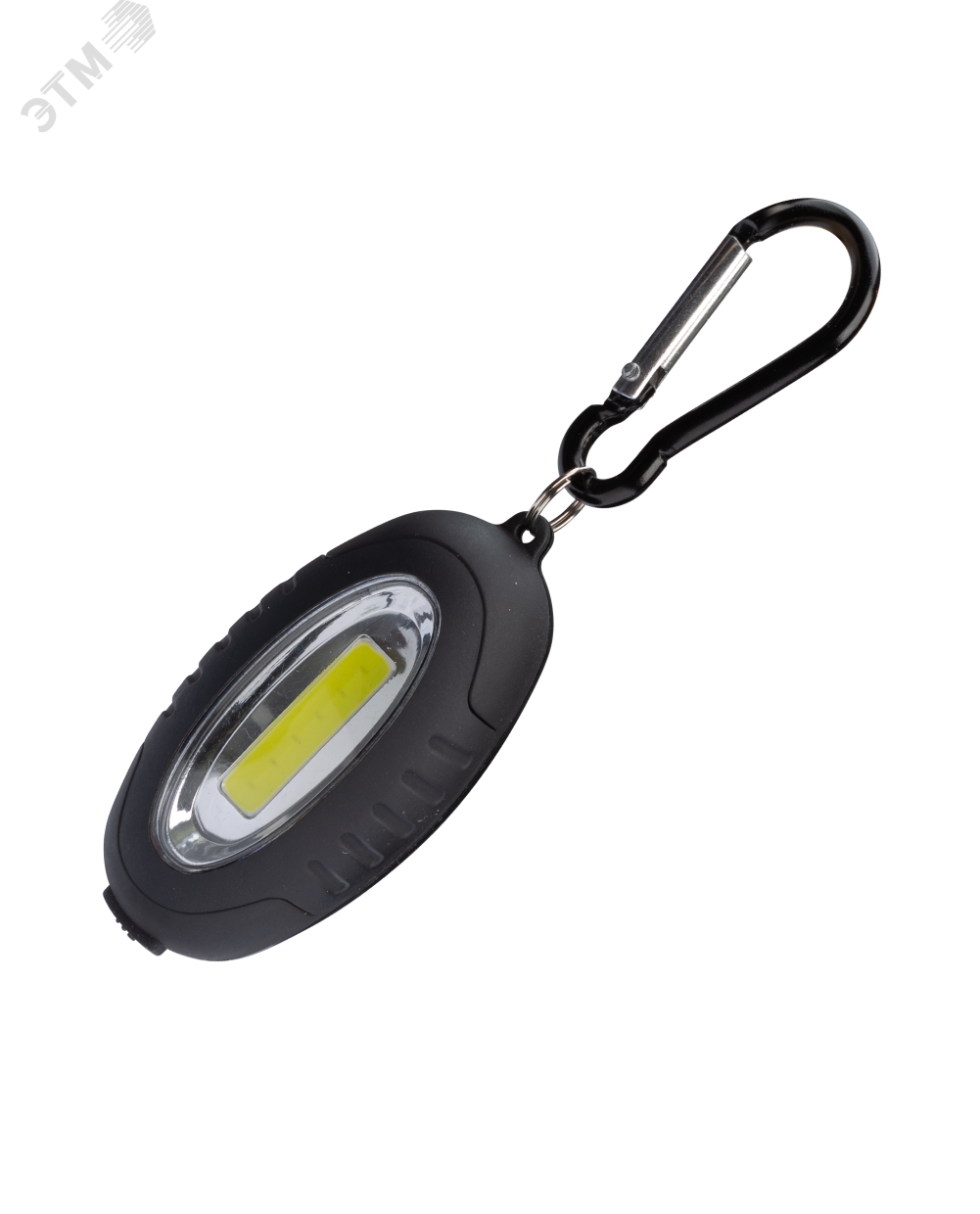Фонарь брелок 0,5Вт COBLED/2xCR2032 в комплектe/ABS-пл c каучук напыл/магнит/карабин,