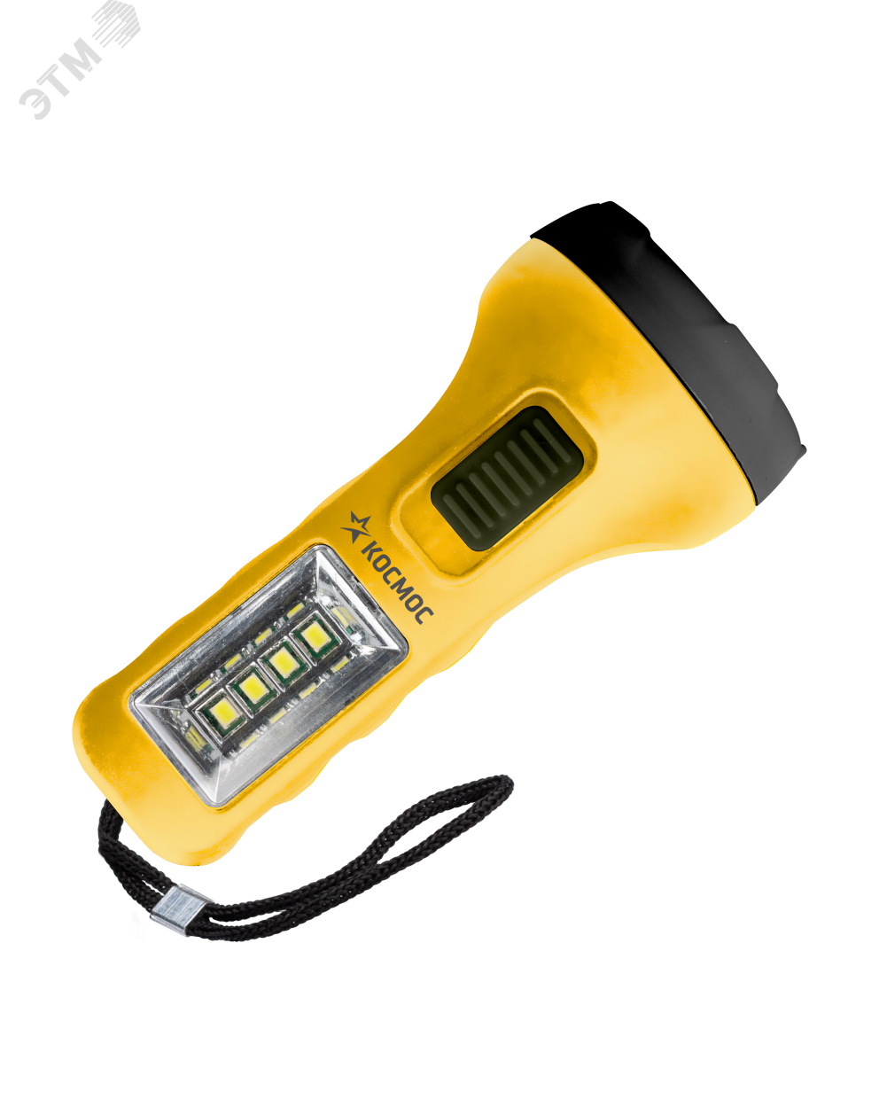 Фонарь ручной 0,5Вт LED+4SMD(1Вт)/1xAA/корпус ABS-пластик/ремешок ручной,