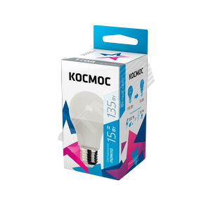 Лампа светодиодная LED 15Вт 220В Е27 D60х108 4500 белый A60