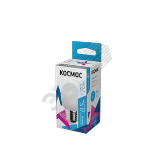 Лампа светодиодная LED 8.5Вт Шар 220В Е27 D45х82 4500К белый 720 лм