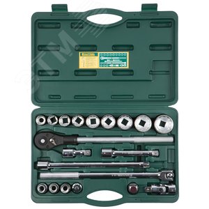 KRAFTOOL TRUCK 20, 20 предм., (3/4″), набор торцовых головок для крупногабаритной техники (27895-H20)