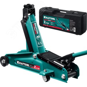 KRAFTOOL RIGID, 130 - 375 мм, подкатной домкрат с увеличенным подъемом (43452-2-K)