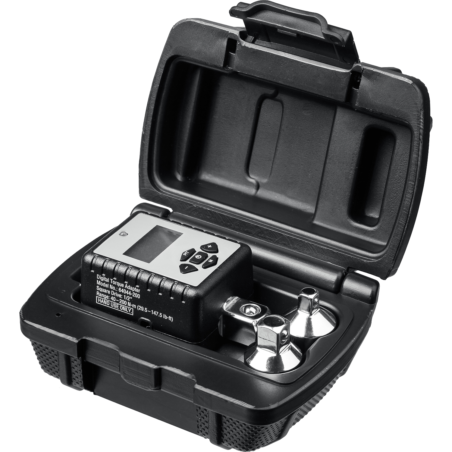 KRAFTOOL GRAND, 1/2″, 40 - 200 Н·м, динамометрический адаптер с переходниками (64044-200)