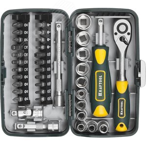 KRAFTOOL X-Drive 38, 38 предм., универсальный набор инструмента (27970-H38)