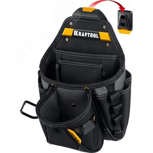 KRAFTOOL KP-27 поясная сумка с быстросъёмным креплением FastClip, 350 х 260 мм (38773)