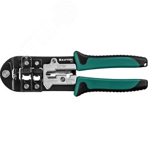 KRAFTOOL RJ, (RJ45, RJ11,RJ12), универсальный кримпер (22699)