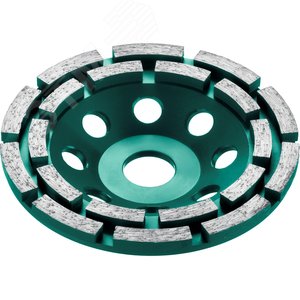 KRAFTOOL Double, d 125 мм, двухрядная алмазная шлифовальная чашка, INDUSTRIAL (33369-125)