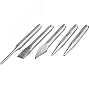 KRAFTOOL Grand-5, 5 предметов, набор зубил и кернеров (21075-H5)