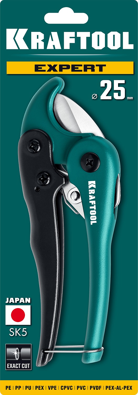 KRAFTOOL до 25 мм, высокоскоростной труборез по металлопластиковым и пластиковым трубам (23381-25)