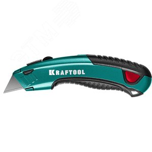 KRAFTOOL с автостопом, 2 лезвия, универсальный нож (09241)