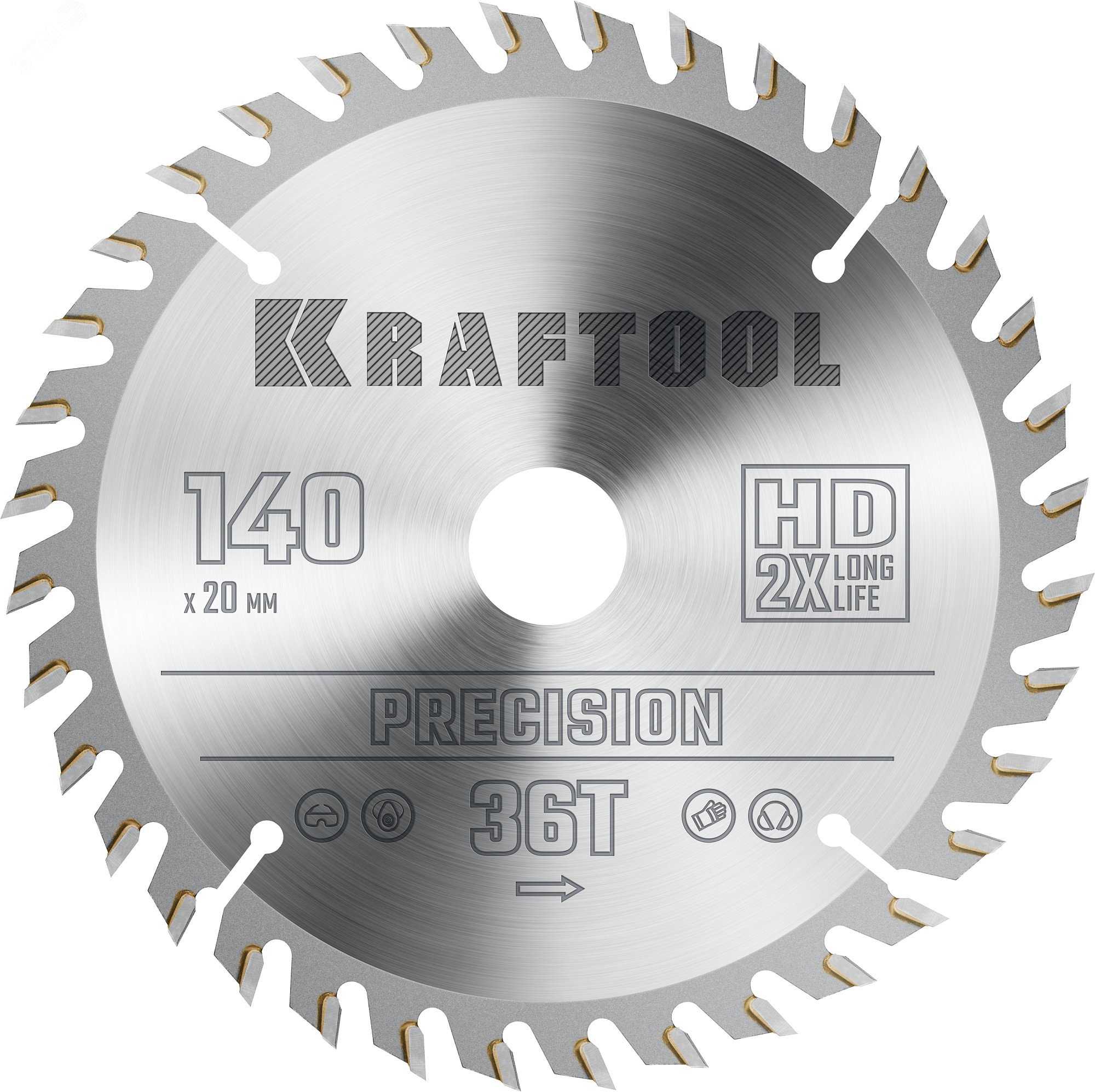 KRAFTOOL Precision, 140 х 20 мм, 36Т, пильный диск по дереву (36952-140-20)