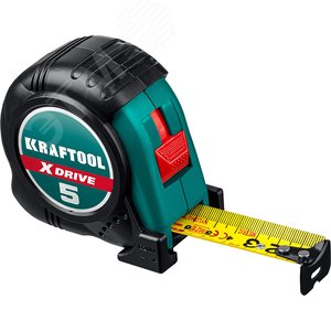 KRAFTOOL X-Drive, 5 м х 25 мм, рулетка (34122-05-25)