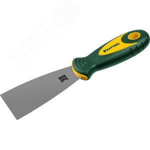 KRAFTOOL 50 мм, х-образное профилированное полотно, двухкомпонентная ручка, нержавеющий, шпатель (10035-050)