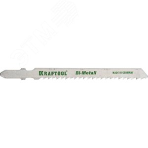 KRAFTOOL T127DF, EU-хвост., по мягкому металлу Bi-Met, шаг 3 мм, 75 мм, 2 шт, полотна для лобзика (159556-3)