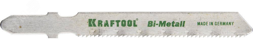 KRAFTOOL T118AF, EU-хвост., по металлу Bi-Met, шаг 1.2 мм, 50 мм, 2 шт, полотна для лобзика (159555-1.2)