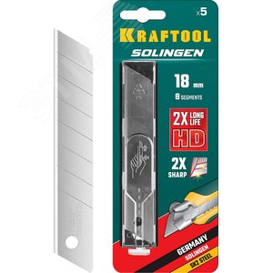 KRAFTOOL 18 мм, 5 шт, сегментированные лезвия (09605-18-S5)