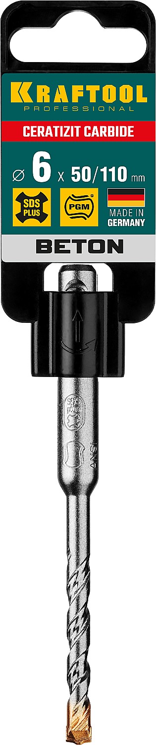 KRAFTOOL Cerazit Carbide, 6 х 110 мм, SDS-plus бур (29320-110-06)