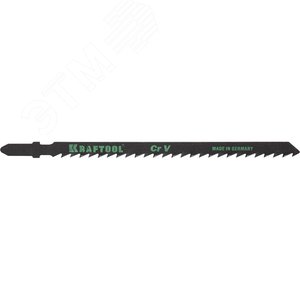 KRAFTOOL T244D, EU-хвост., по дереву, фигурный рез, шаг 4 мм, 75 мм, 2 шт, полотна для лобзика (159523-4)