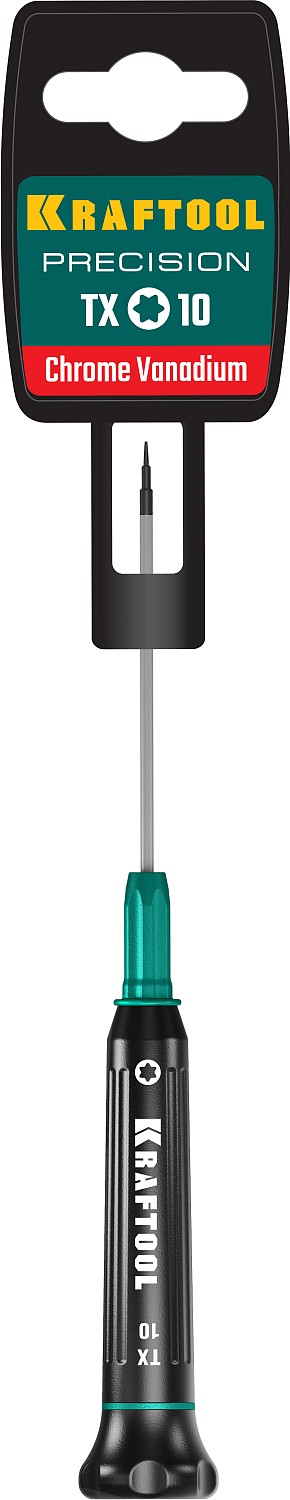 KRAFTOOL Precision TX10, отвертка для точных работ (25684-10)