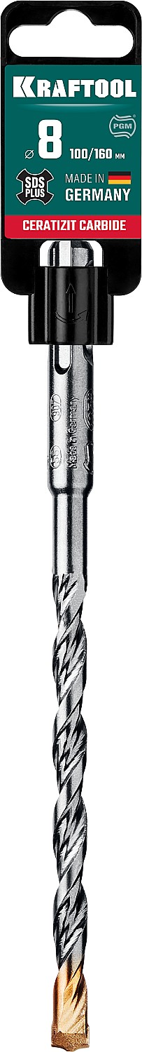 KRAFTOOL Cerazit Carbide, 8 х 160 мм, SDS-plus бур (29320-160-08)