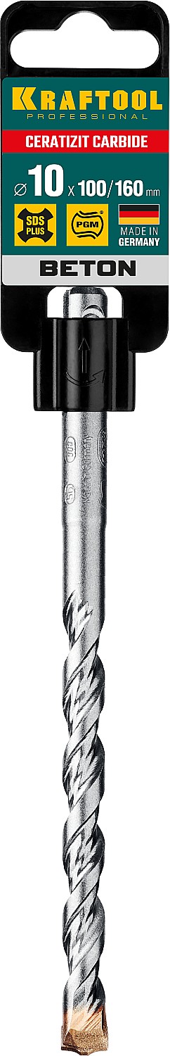 KRAFTOOL Cerazit Carbide, 10 х 160 мм, SDS-plus бур (29320-160-10)