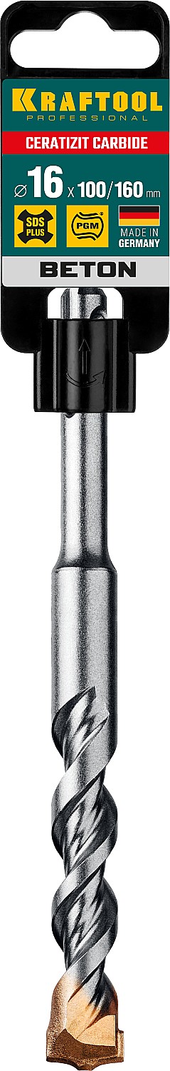 KRAFTOOL Cerazit Carbide, 16 х 160 мм, SDS-plus бур (29320-160-16)