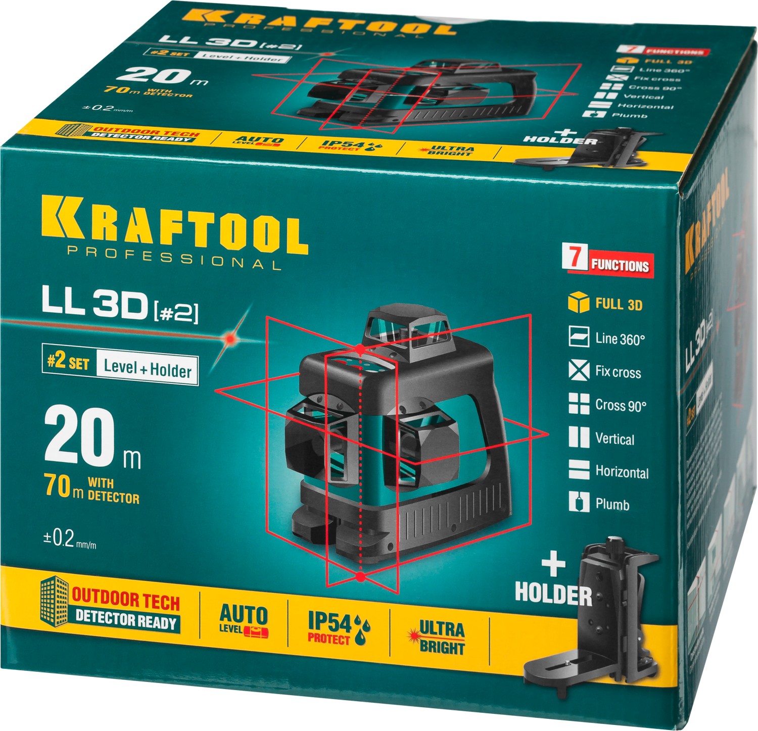 KRAFTOOL LL 3D #2, лазерный нивелир (34640-2)