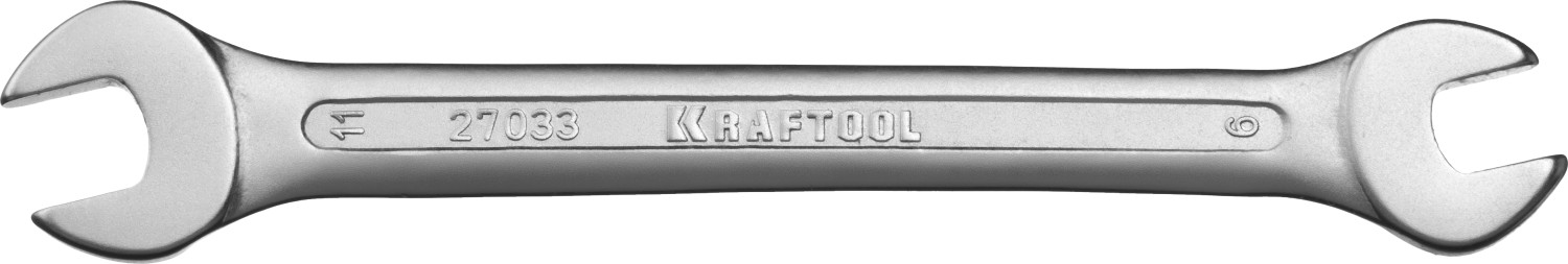 KRAFTOOL 9 х 11 мм, рожковый гаечный ключ (27033-09-11)