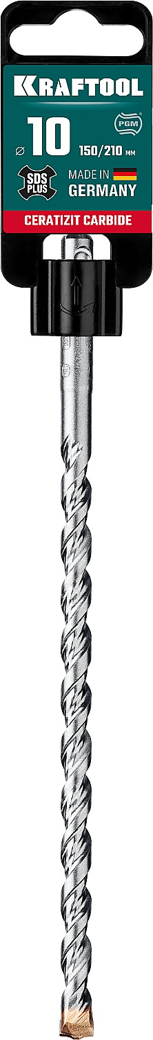 KRAFTOOL Cerazit Carbide, 10 х 210 мм, SDS-plus бур (29320-210-10)