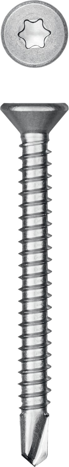 KRAFTOOL DS-C, 50 х 4.8 мм, А2, сверло, потайная головка, ТХ25, 150 шт, саморез нержавеющий (300932-48-050)