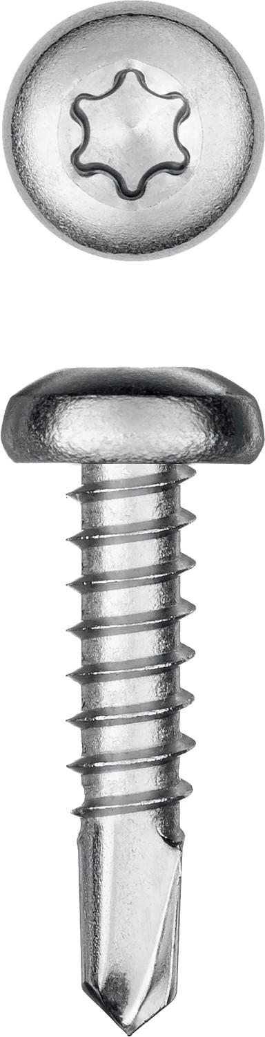 KRAFTOOL DS-P, 16 х 3.5 мм, А2, сверло, полукруглая головка, ТХ15, 1000 шт, саморез нержавеющий (300931-35-016)