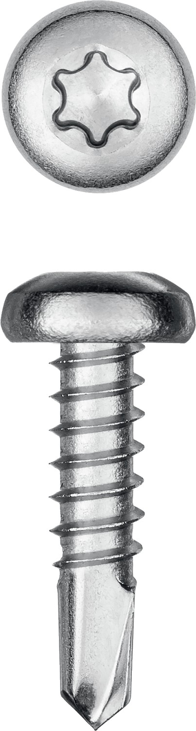 KRAFTOOL DS-P, 13 х 4.2 мм, А2, сверло, полукруглая головка, ТХ20, 600 шт, саморез нержавеющий (300931-42-013)