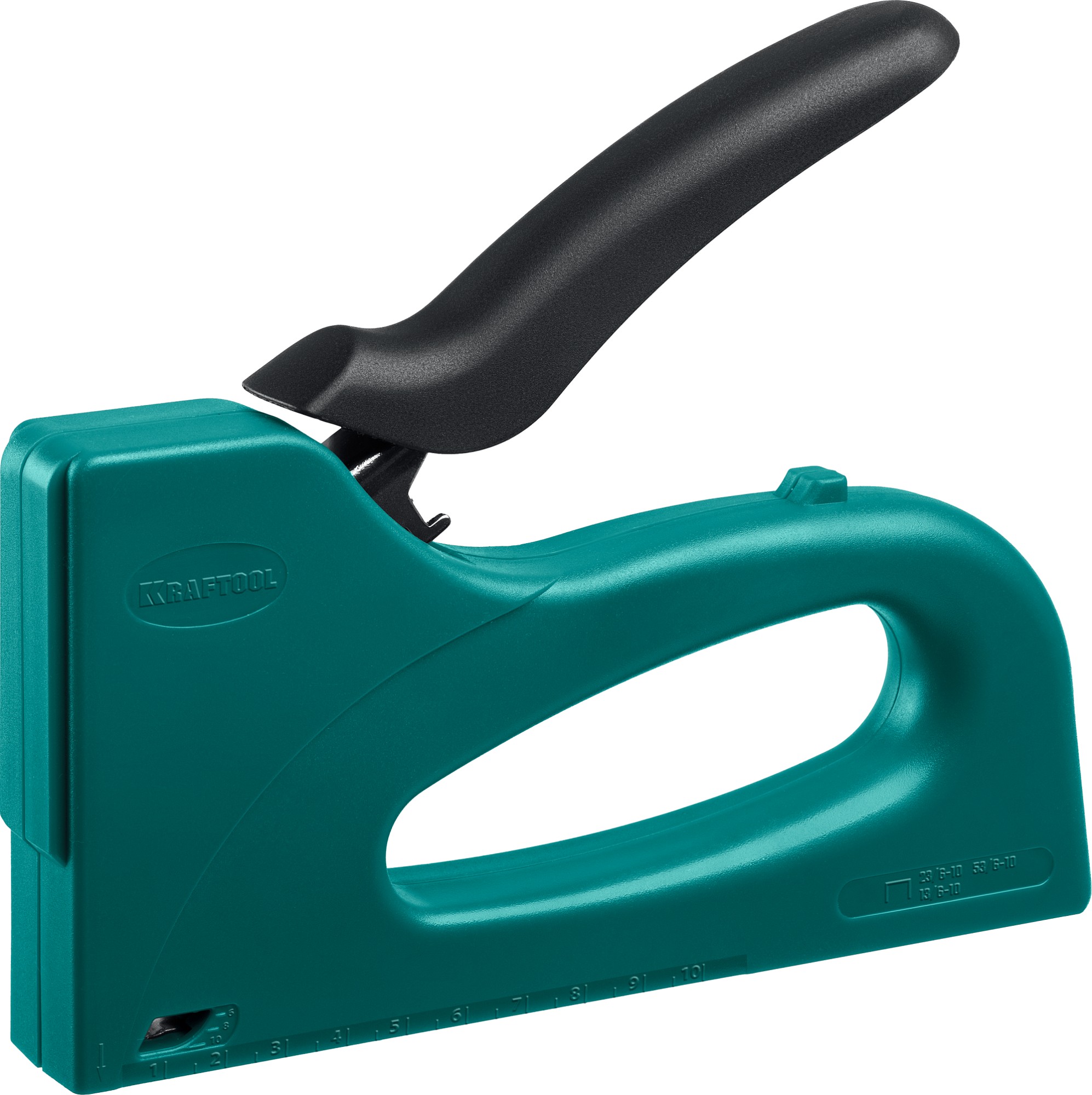 KRAFTOOL STRIKE 53, 3-в-1: тип 53 (A/10/JT21) 23GA (6 - 10 мм)/13/23, пластиковый мощный степлер (3189)