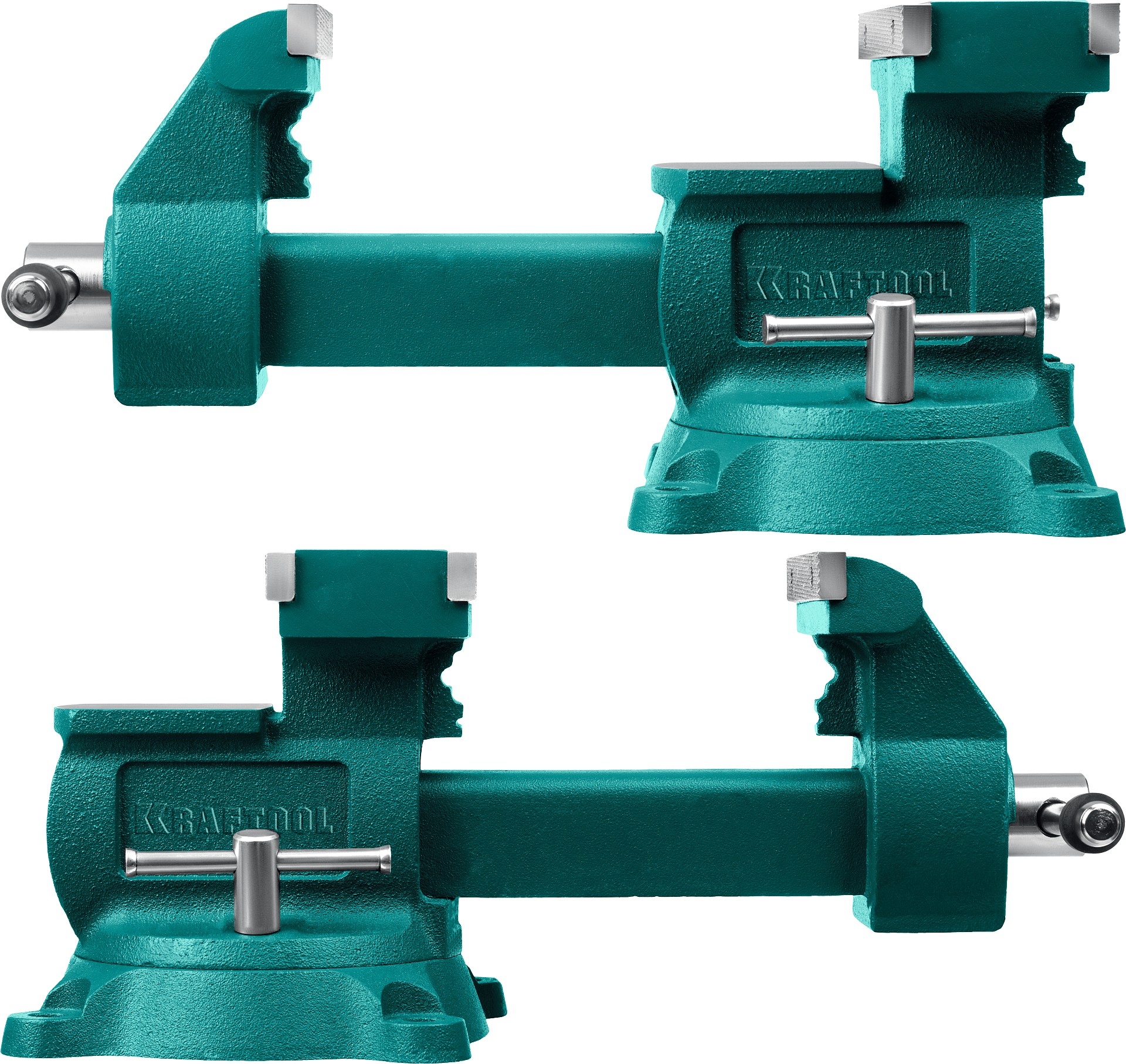 KRAFTOOL Reversible 165 мм, расход 324 мм, Слесарные тиски (32705-165)