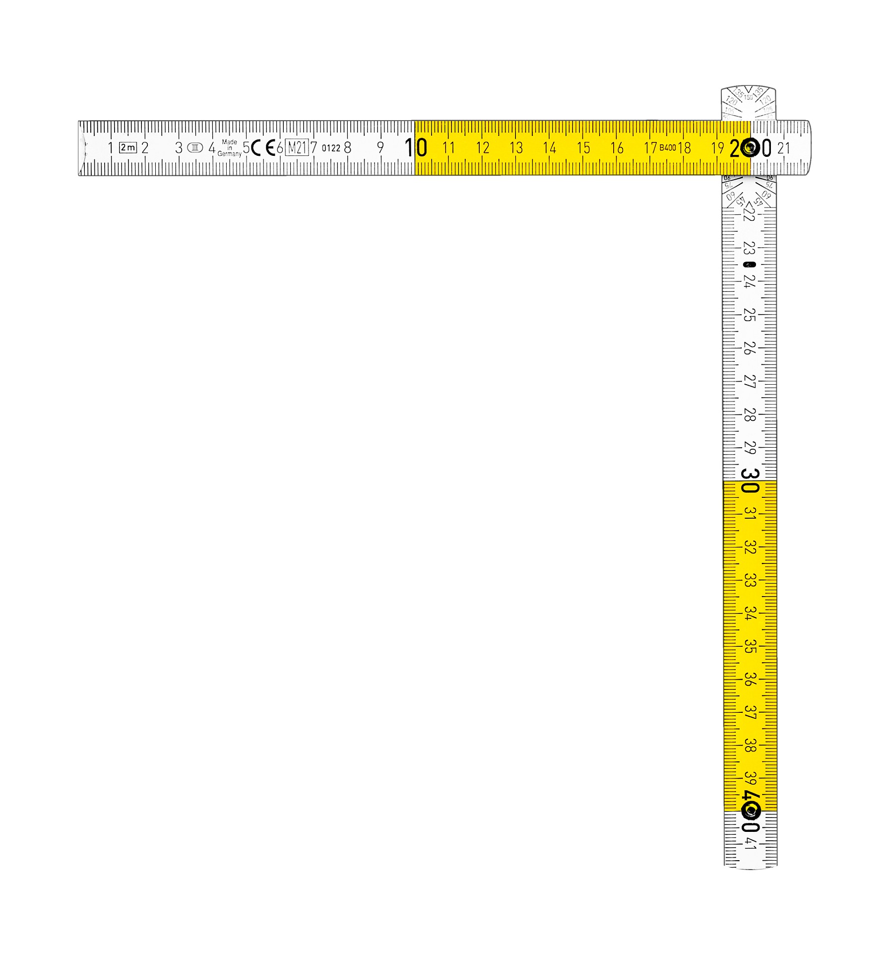 KRAFTOOL PRO-90 Kontakt, 2.4 м, профессиональный складной деревянный метр (34729)