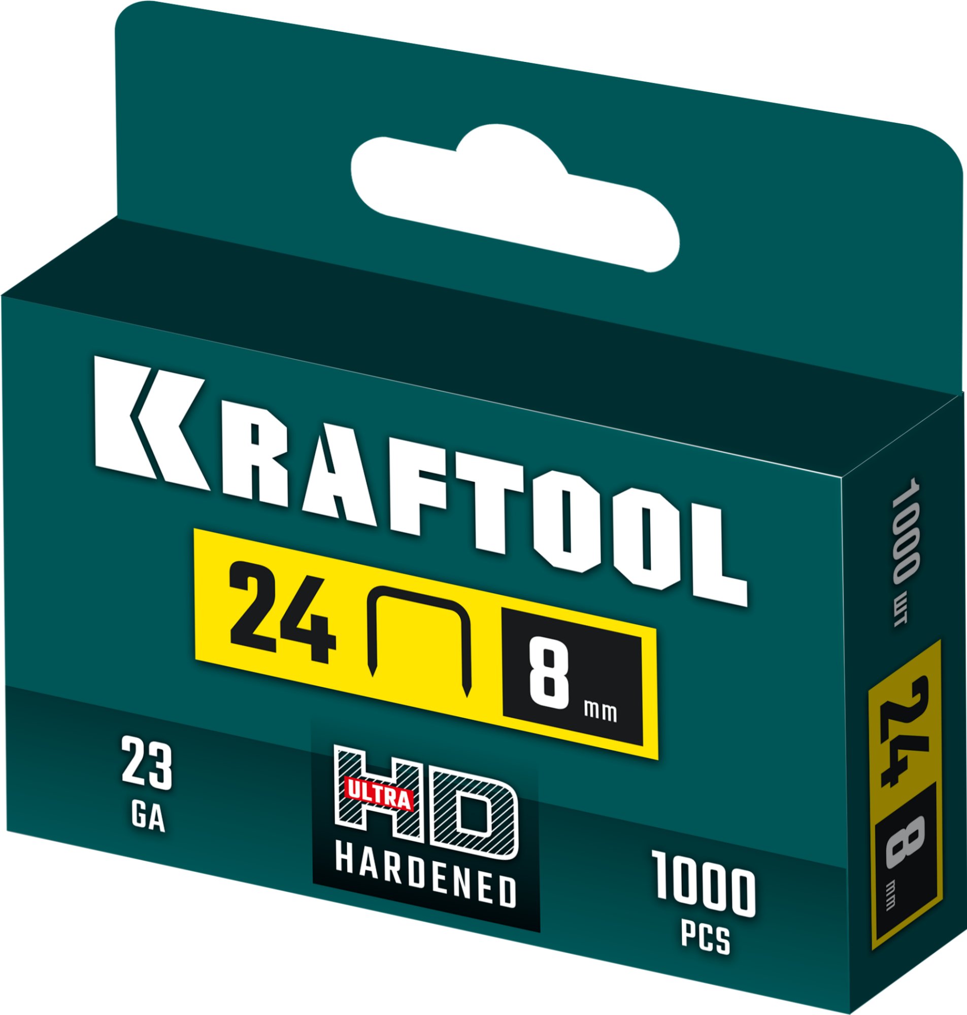 KRAFTOOL 8 мм, тип 24, 1000 шт, скобы для плайера (31724-08)