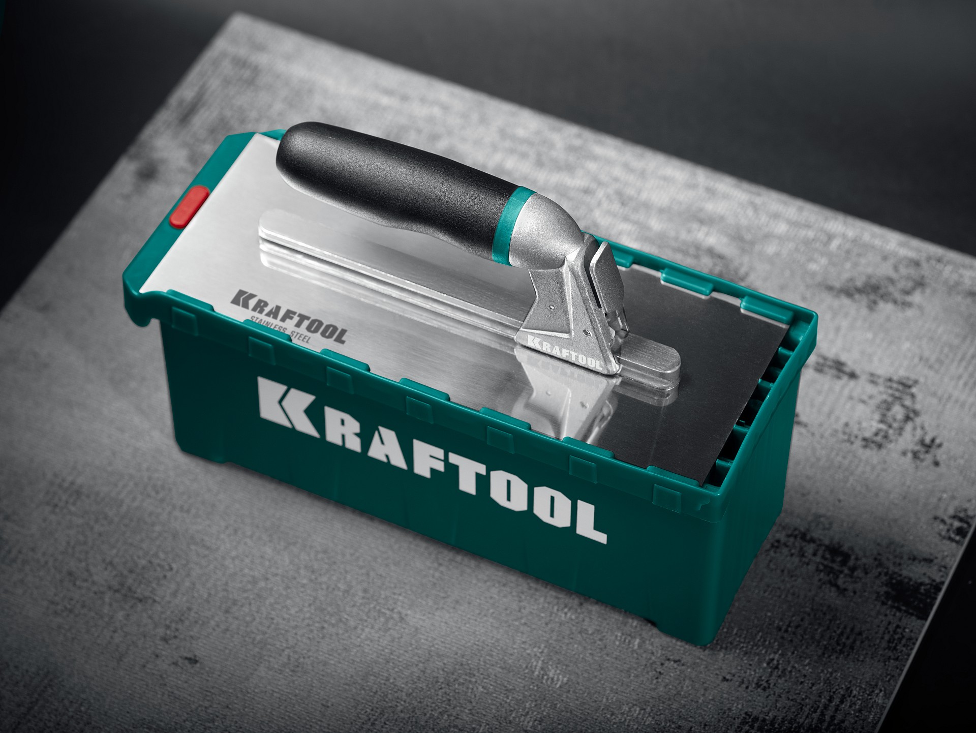 KRAFTOOL 280х115 мм (6шт) - 480х130 мм (6шт), набор нержавеющих гребенок со сменной 2к ручкой, в пластиковом кейсе (33268-H12)