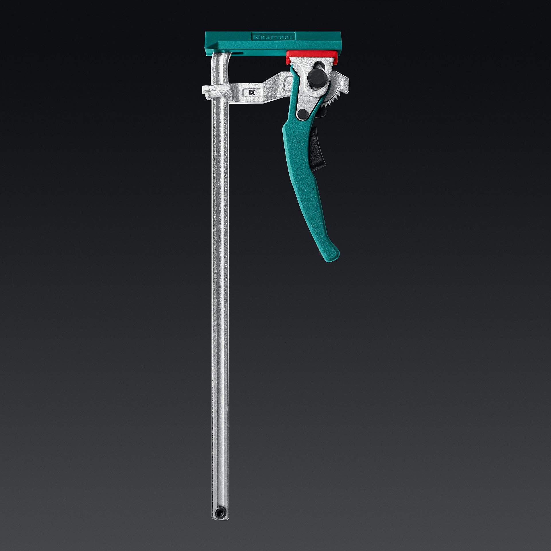 KRAFTOOL KRAFTFLEX, KLT-300, 300/60 мм, универсальная, цельнокованая, рычажная, быстрозажимная, в T-track струбцина (32331-300)