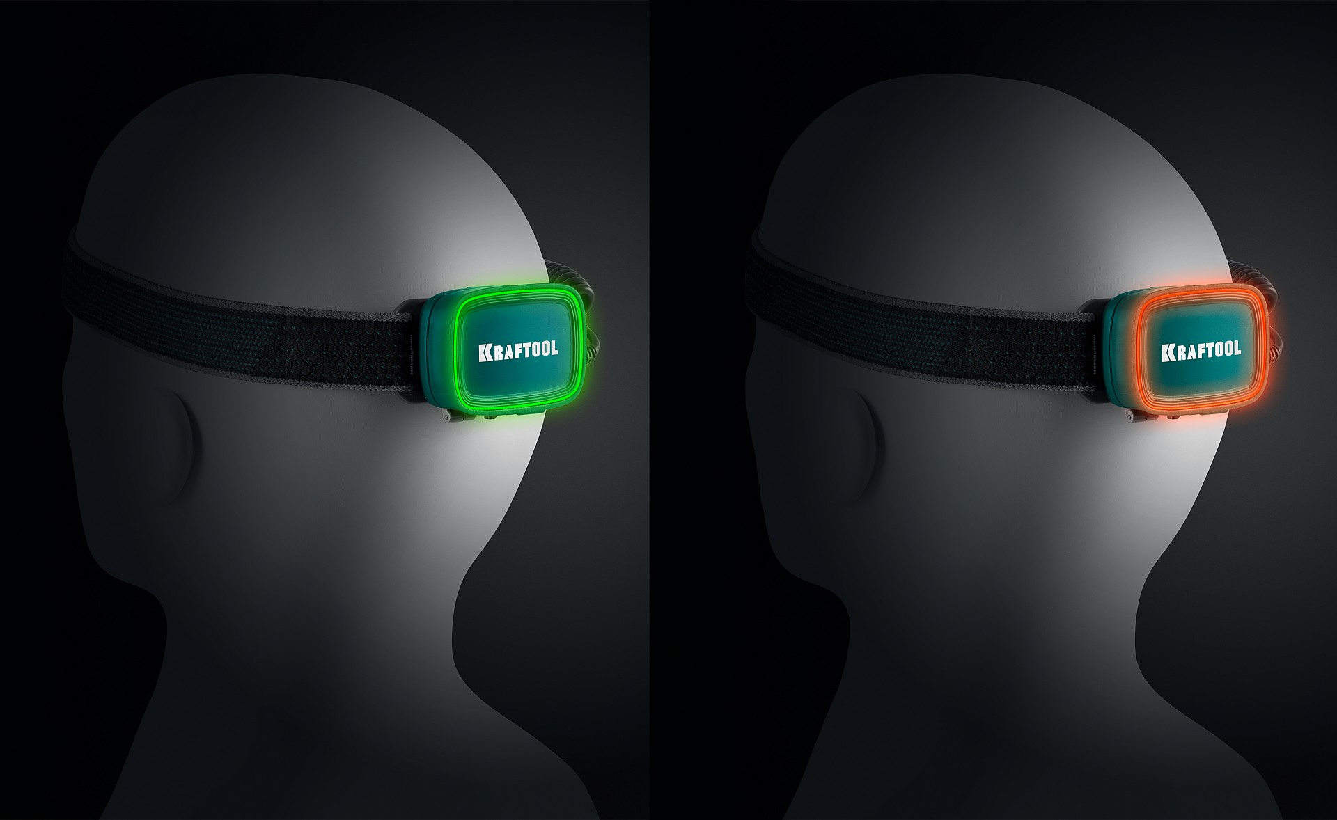 KRAFTOOL KH-10, Hybrid power, 500 лм, 5 режимов, аккумуляторный налобный фонарь, 1000мАч, 3ААА (56452)