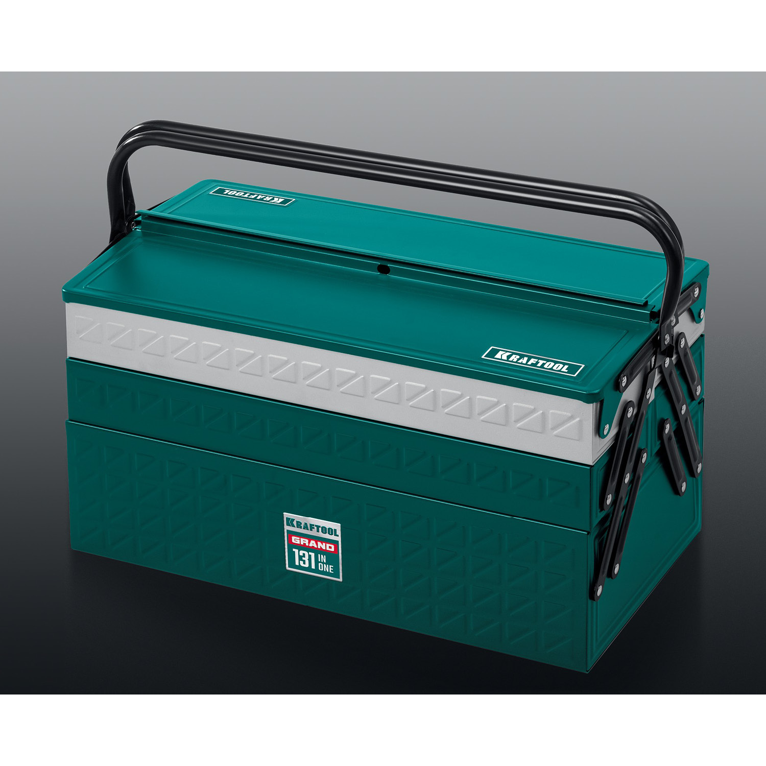 KRAFTOOL GRAND-131, 131 предм., (1/2″+1/4″), универсальный набор инструмента (27978-H131)
