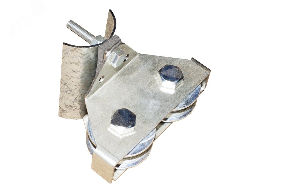 Тележка под трос ТТК-2-8 (2 ролика с подшипником, трос до 8 мм)